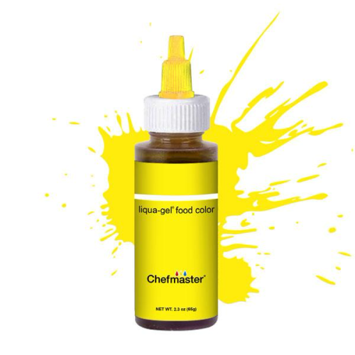 Гелевий барвник Liqua-Gel Neon Bright Yellow, Chefmaster, 65 г