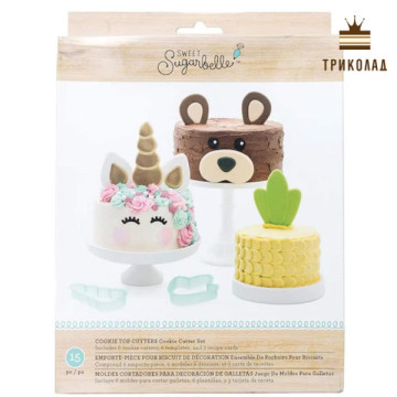 Набір декоратора з 12 предметів (6 ножів + 6 шаблонів). Sweet Sugarbelle, Китай, 1 упак.