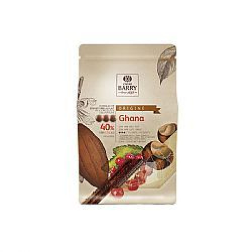 Шоколад молочний оригінальний Ghana 40% Cacao Barry, 1 кг