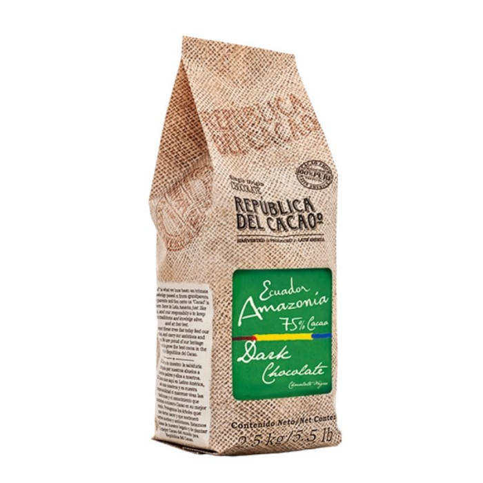 Шоколад темний Republica del Cacao Dark Amazonia 75% , 2,5  кг