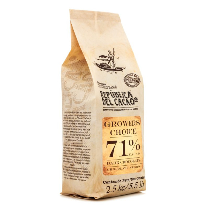 Шоколад темний Republica del Cacao Dark Blend 71% , 2,5 кг