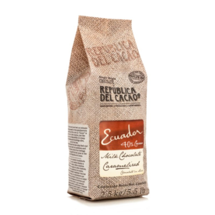 Шоколад молочний Republica del Cacao Milk Ecuador 40%, 2,5 кг Шоколад молочний Republica del Cacao Milk Ecuador 40%, 2,5 кг