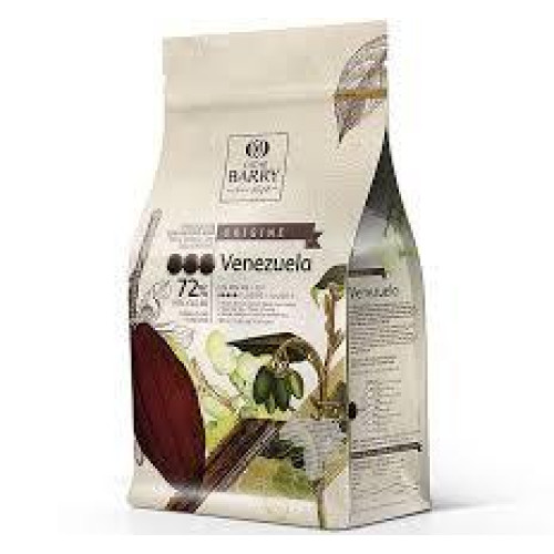 Шоколад чорний оригінальний Venezuela 72% Cacao Barry, 1 кг