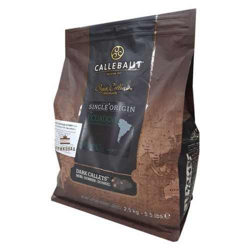 Шоколад чорний кувертюр Ecuador 70,4%, Callebaut, Бельгія, 1 кг