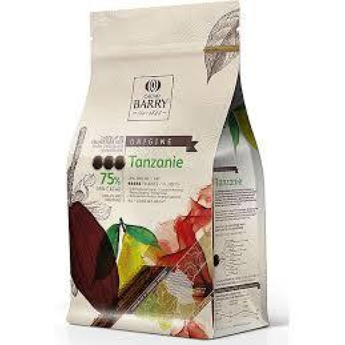 Шоколад чорний оригінальний Tanzanie 75% Cacao Barry, 1 кг Шоколад чорний оригінальний Tanzanie 75% Cacao Barry, 1 кг