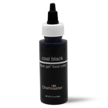 Гелевий барвник Liqua-Gel Coal Black, Chefmaster, 65 г