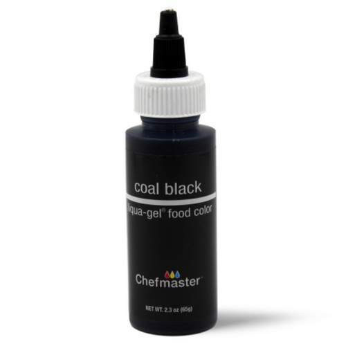 Гелевий барвник Liqua-Gel Coal Black, Chefmaster, 65 г