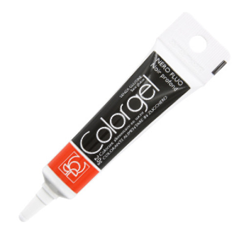 23279 Color Gel 20G Fluo Black (чорний), харчовий гелевий барвник, 20 г