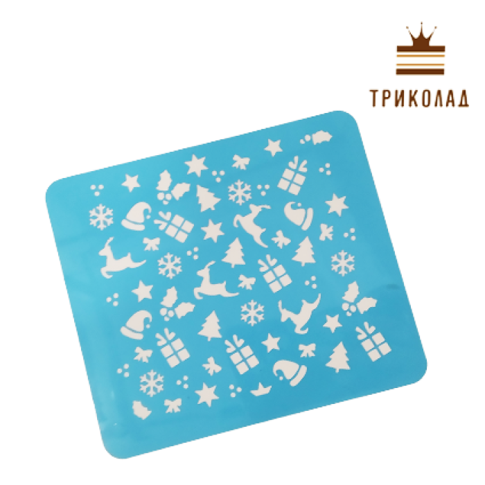 Трафарет кондитерський новорічний Трафарет кондитерський новорічний