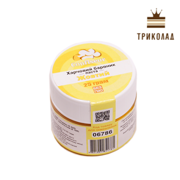 Барвник паста Жовтий 25 г, Confiseur