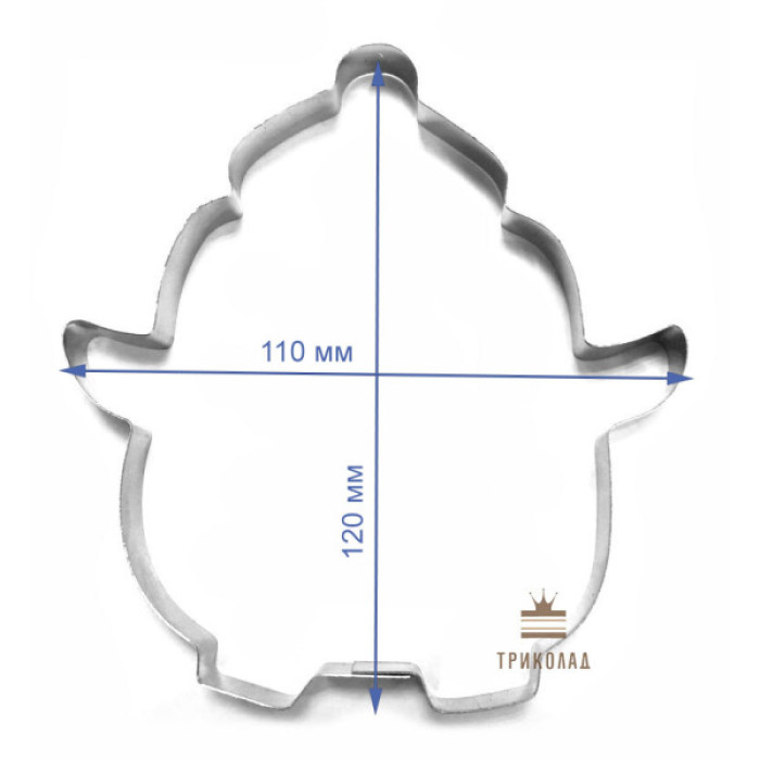 Вирубка кондитерська. Пінгвін. H=120 мм, w=110 мм. Україна, 1 шт.
