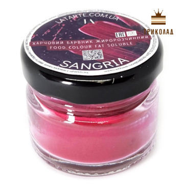 Sangria / Сангрія. Жиророзчинний барвник харчовий ТМ Latarte, 30 мл