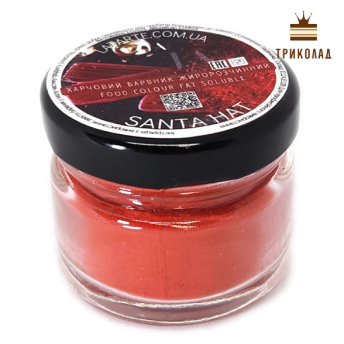 Santa Hat / Шапка Санти. Червоний жиросмісний барвник харчовий ТМ Latarte, 30 мл