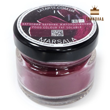 Marsala / Марсала. Жиророзчинний барвник харчовий ТМ Latarte, 30 мл