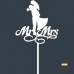 Пан та Пані (Т7). Білий топер ДВП (w13 h22 см), 1 шт.