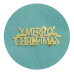 Новорічний топер Merry Christmas - Олені  (w80 h30 мм), 1 шт., Китай 