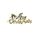 Новорічний топер Merry Christmas (w80 h45 мм), 1 шт., Китай 