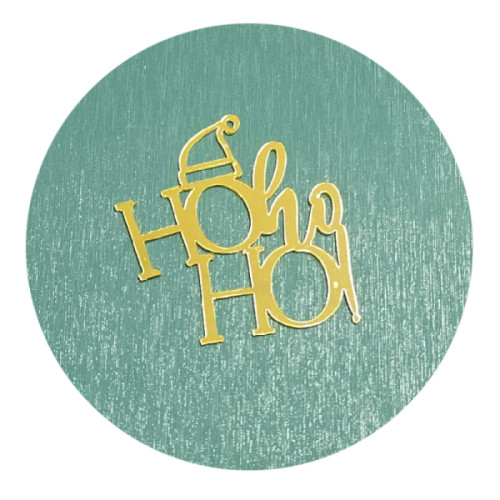 Новорічний топер  Hoho Ho! (w65 h65 мм), 1 шт., Китай 