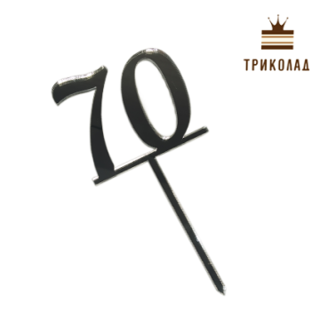 Топер акриловий цифра 