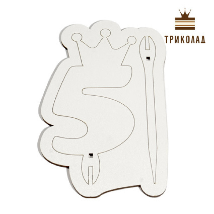 Топпер з рамкою Цифра з короною 