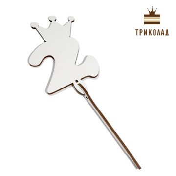 Топер із рамкою Цифра з короною 
