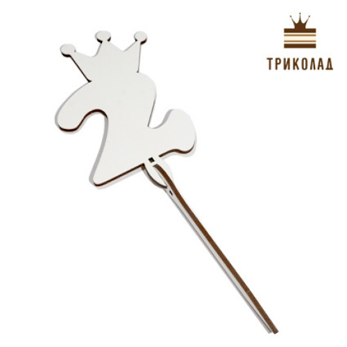 Топер із рамкою Цифра з короною 