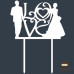 Love (пара, Т11). Білий топер ДВП (w15 h20 см), 1 шт.