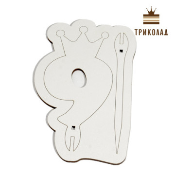 Топпер із рамкою Цифра з короною 