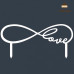 Love (Т5). Білий топер ДВП (w20 h9,5 см), 1 шт.