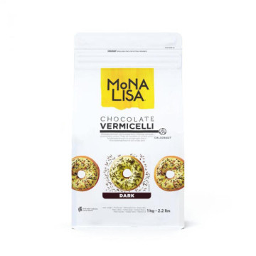 Вермишель Темний шоколад Dark Mona Lisa Callebaut, 100 г