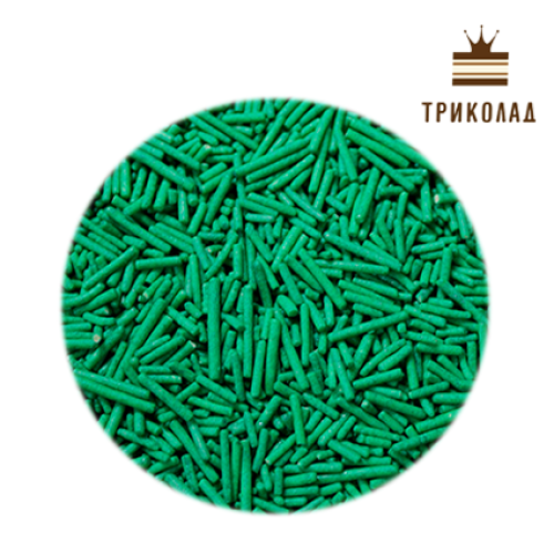 Посипання цукрові палички, зелені, 100 г, ТМ Сладо
