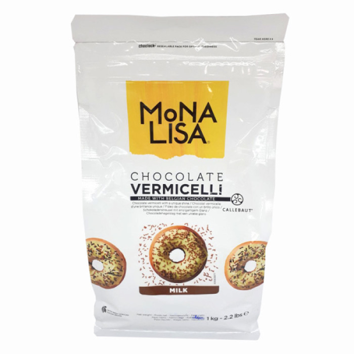Вермішель Молочний шоколад Mona Lisa Callebaut, 1 кг Вермішель Молочний шоколад Mona Lisa Callebaut, 1 кг