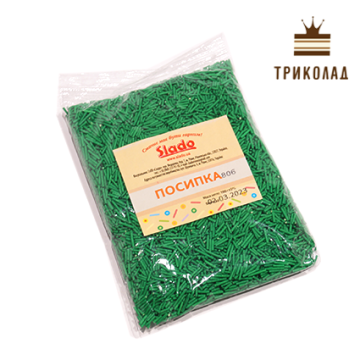 Посипання цукрові палички, зелені, 100 г, ТМ Сладо