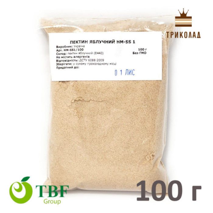 Пектин яблучний HM-SS 1, TBF Group Україна, 100 г Пектин яблучний HM-SS 1, TBF Group Україна, 100 г