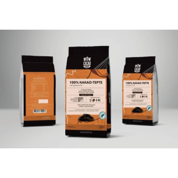 Какао терте в слайсах, WOW CACAO, 1 кг