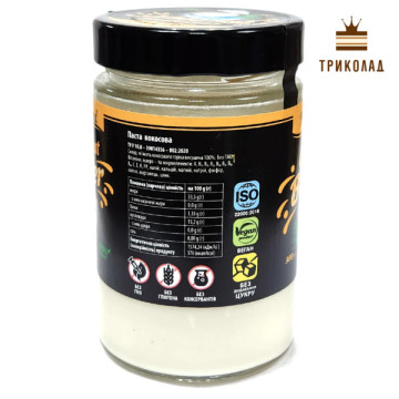Кокосова паста 100% ТМ Фруті Ленд, Україна, 300 г