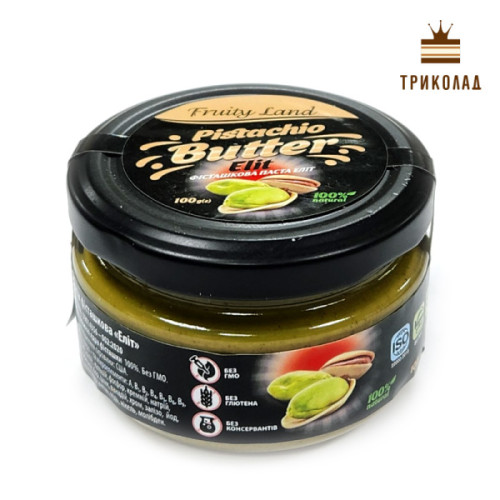 Фісташкова паста 100% Еліт ТМ Фруті Ленд, Україна, 100 г