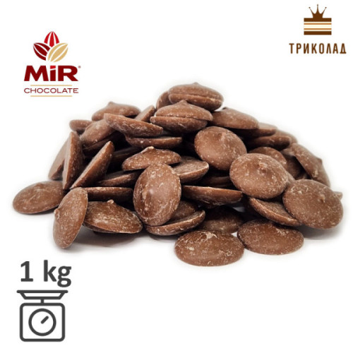 Маса шоколадна молочна 36% (M 3634-02, краплі) ТМ МiR фасування 1 кг