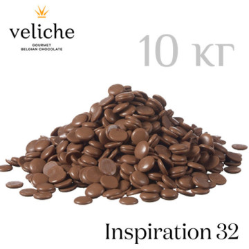 Шоколад молочний Inspiration 32% в краплях TM Veliche, 10 кг
