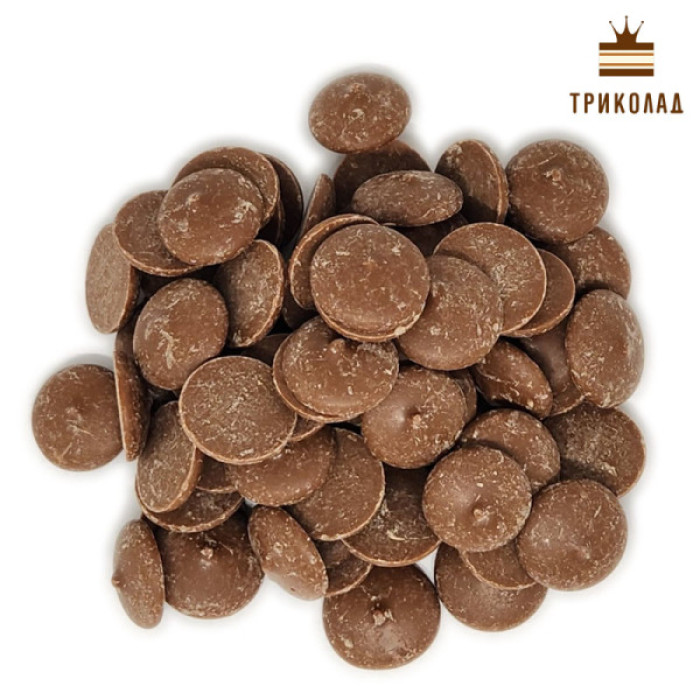 Маса шоколадна молочна 36% (M 3634-02, краплі) ТМ МiR фасування 1 кг Маса шоколадна молочна 36% (M 3634-02, краплі) ТМ МiR фасування 1 кг