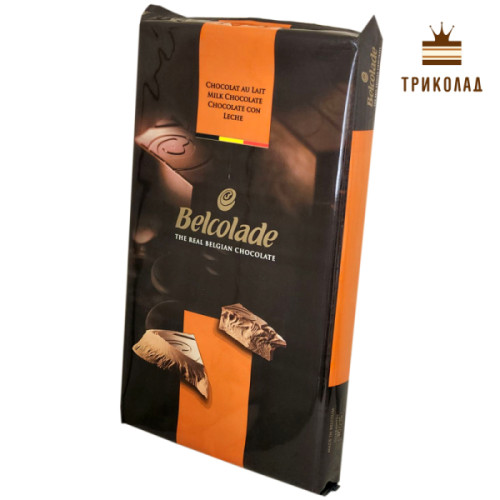 Шоколад молочний 33% без цукру (CT O3xMALT/J) Belcolade Бельгія блок моноліт 5 кг