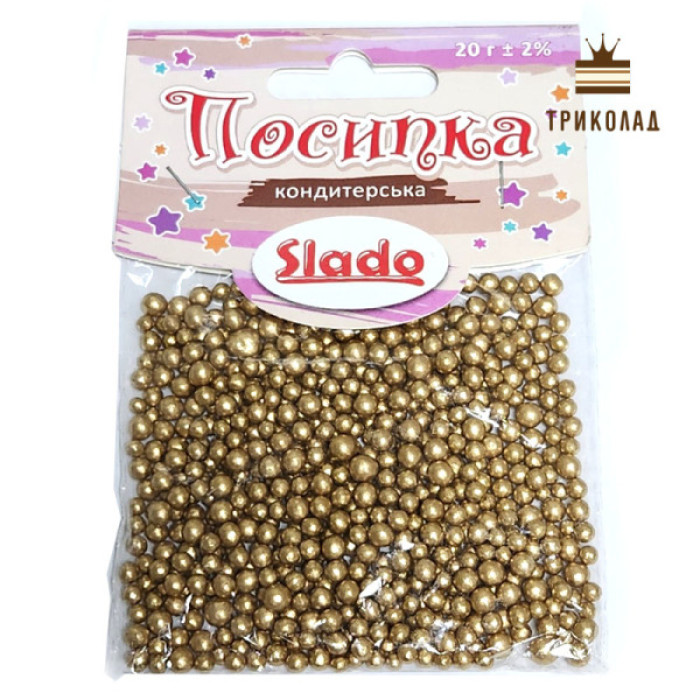 Вінтажне золото нонпарель 3-4 мм (№П604). Сладо, Україна, 20 г Вінтажне золото нонпарель 3-4 мм (№П604). Сладо, Україна, 20 г