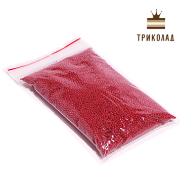 Посипання нонпарель бордове, ТМ Украса (фасування), 100 г, 1 шт