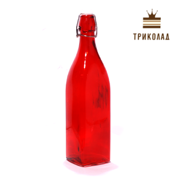 Бутилка скляна червона V1000 мл, Empire