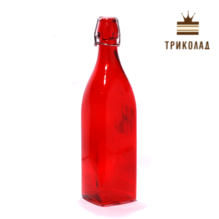 Бутилка скляна червона V1000 мл, Empire