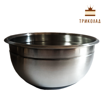 Миска металевa глибока, силіконове дно (v7350 мл d300 мм), Empire