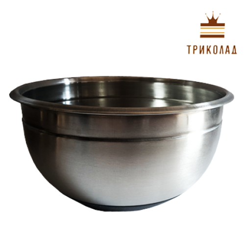 Миска металевa глибока, силіконове дно (v7350 мл d300 мм), Empire