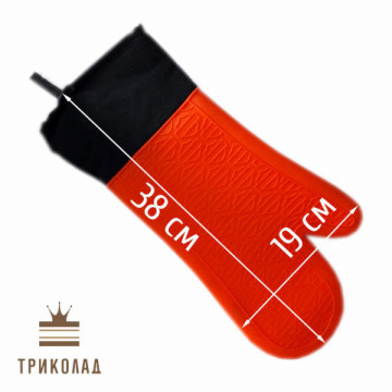 Прихватка - силіконова рукавиця 38 х 19 см