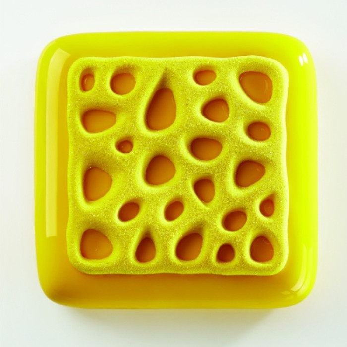 Молд - текстура TOP02 Sponge, 135 x 135 мм, h 10 мм, 80 мл, Pavoni, Італія Молд - текстура TOP02 Sponge, 135 x 135 мм, h 10 мм, 80 мл, Pavoni, Італія