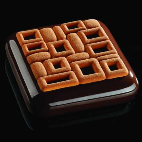 Молд - текстура TOP01 Maya, 135 x 135 мм, h 7 мм, 90 мл, Pavoni, Італія